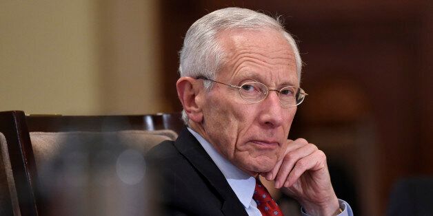Federal Reserve Vice Chairman Stanley Fischer listens during a meeting of the Board of Governors of the Federal Reserve System at the Federal Reserve in Washington, Wednesday, Oct. 22, 2014. The meeting was to discuss a final rulemaking requiring sponsors of securitization transactions to retain risk in those transactions. (AP Photo/Susan Walsh)