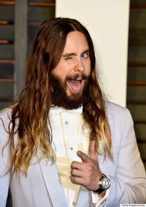 머리 자르고, 수염도 밀어버린 자레드 레토의 얼굴(사진)