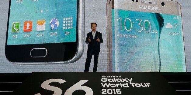 Shin Jong-kyun, CEO of Samsung Electronics Co.'s mobile division, speaks during a launch event for Samsung Galaxy S6 and S6 Edge smartphones at company's headquarter in Seoul, South Korea, Thursday, April 9, 2015. When Samsung dubbed development of its latest smartphones âProject Zero,â it was sounding a note of desperation as sales tumbled and it lost pole position in the crucial Chinese market to rivals Xiaomi and Apple. (AP Photo/Ahn Young-joon)