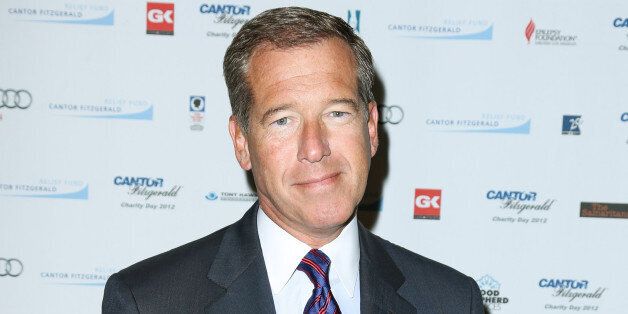 FILE - This Sept. 11, 2012 file image released by Starpix shows Brian Williams at the Cantor Fitzgerald Charity Day event in New York. Williams anchors