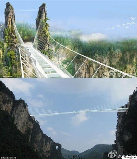 '아바타 촬영지'로 불리는 장가계에 생기는 세계 최장 공중 유리다리(사진)