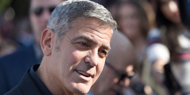 George Clooney arrives at the world premiere of