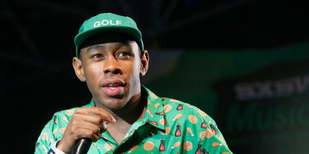 Tyler, The Creator performs during the SXSW Music Festival early Friday, March 14, 2014, in Austin, Texas. (Photo by Jack Plunkett/Invision/AP)