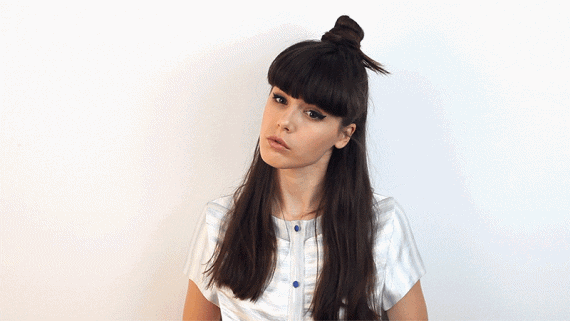 실사와 일러스트를 조합한 GIF 애니메이션(움짤)