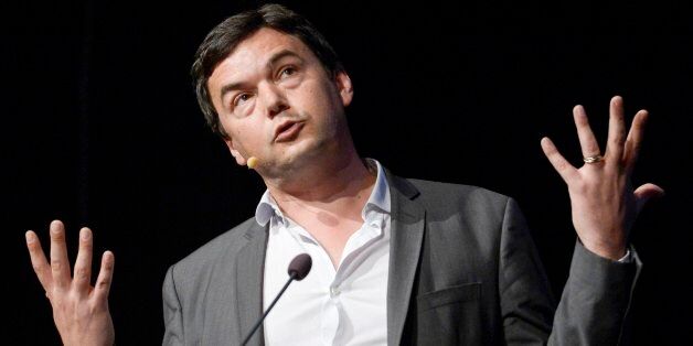 French economist Thomas Piketty  spaeks during his seminar at the Almedalen political week in Visby on the island of Gotland Sweden Monday June 30, 2014. (AP Photo/Janerik Henriksson) SWEDEN OUT