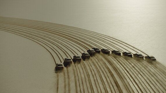 자동차로 그린 '우주로 보내는 메시지'는 어떻게 만들어졌을까