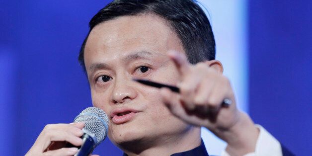 Jack Ma, founder of Alibaba, speaks at the Clinton Global Initiative in a session,