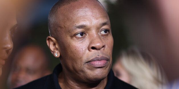 Dr. Dre arrives at the Los Angeles premiere of