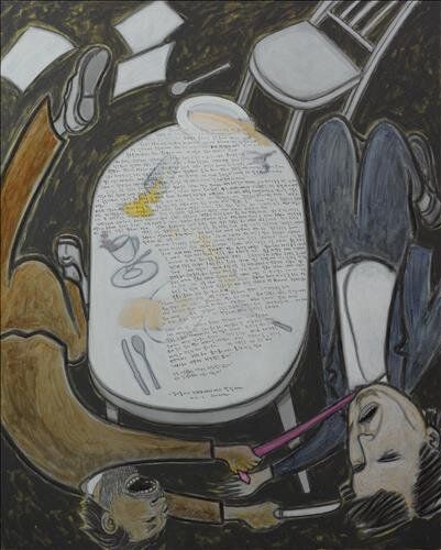 서울시립미술관, 홍성담 작가의 '리퍼트 대사 피습' 그림 전시 철회