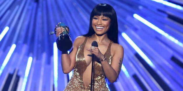 Nicki Minaj accepts the award for hip-hop video of the year for