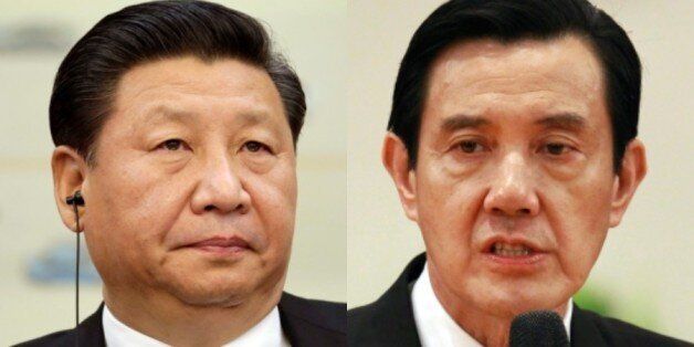시진핑(習近平) 중국 국가주석과 마잉주(馬英九) 대만 총통