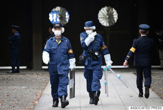 일본 교도통신, 야스쿠니신사 폭발음 직전 CCTV에 찍힌 남성은 한국인