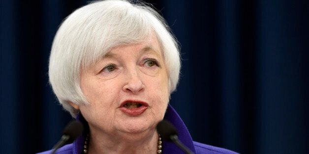 Federal Reserve Chair Janet Yellen speaks during a news conference in Washington, Wednesday, Dec. 16, 2015, following an announcement that the Federal Reserve raised its key interest rate by quarter-point, heralding higher lending rates in an economy much sturdier than the one the Fed helped rescue in 2008. (AP Photo/Susan Walsh)