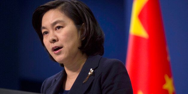 Chinese Foreign Ministry spokeswoman Hua Chunying speaks during a briefing at the Chinese Foreign Ministry in Beijing, China, Wednesday, Jan. 6, 2016. North Korea's main ally China said it