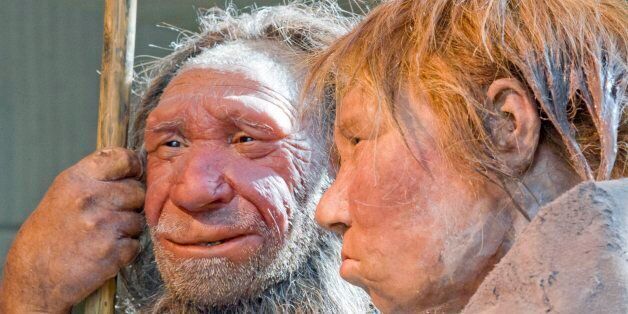 FILE - The March 20, 2009 file photo shows the prehistoric Neanderthal man