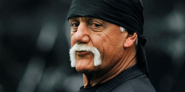 Hulk Hogan, whose given name is Terry Bollea, waits in the courtroom during a break Wednesday, March 9. 2016, in his trial against Gawker Media in St. Petersburg, Fla. Hogan and his attorneys are suing Gawker for $100 million, saying his privacy was violated, and he suffered emotional distress after Gawker posted a sex tape of Hogan and his then-best friend's wife.  (AP Photo/Steve Nesius, Pool) MANDATORY NY POST OUT