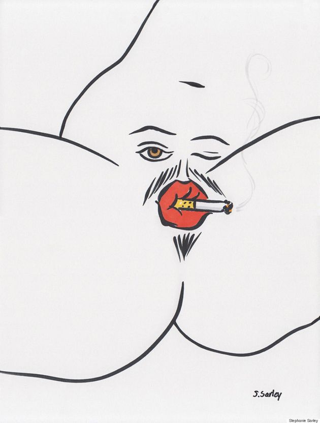 당신은 여성기를 그리는 것만으로 작은 혁명을 지금 시작할 수 있다(후방 주의)