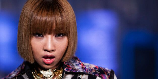 Minzy, a member of the South Korean band 2NE1, poses for a portrait in New York August 20, 2012. REUTERS/Lucas Jackson (UNITED STATES - Tags: SPORT ENTERTAINMENT HEADSHOT)