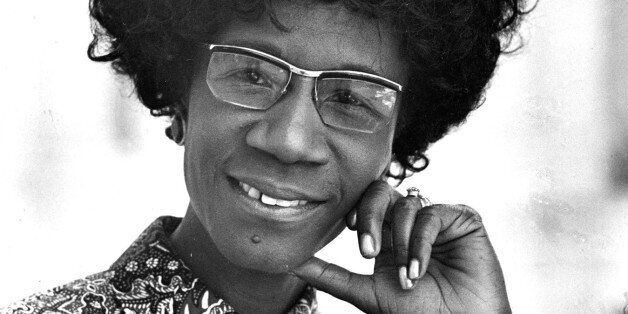 ** FILE ** Congresswoman Shirley Chisholm, D-N.Y., is seen in this 1971 file photo. Chisholm, the first black woman elected to Congress and an outspoken advocate for women and minorities during seven terms in the House, died Saturday, Jan. 1, 2005, a friend said. She was 80.  (AP Photo)