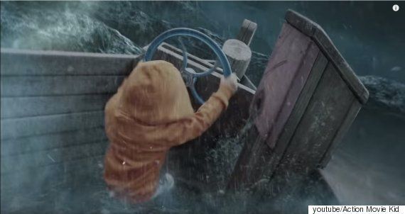 모형 보트를 타고 노는 아이의 상상력을 CG로 구현했다(동영상)