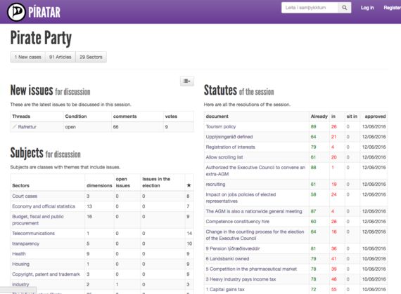 아이슬란드에 부는 '해적'의 바람 | 해적당 지지율 '1위'