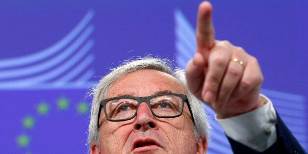 European Commission President Jean-Claude Juncker briefs the media after Britain voted to leave the bloc, in Brussels, Belgium, June 24, 2016.   REUTERS/Francois Lenoir