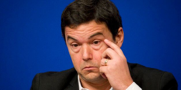 French economist and academic Thomas Piketty attends a symposium