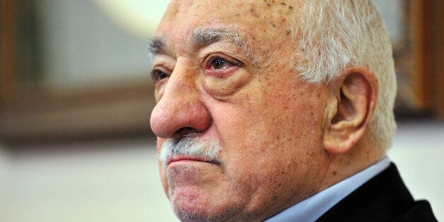 FILE - In this Sunday, July 17, 2016 file photo, Islamic cleric Fethullah Gulen speaks to members of the media at his compound, in Saylorsburg, Pa. In a dispute between NATO allies, Turkey demands that the United States extradite Fethullah Gulen, a Pennsylvania-based Turkish cleric, to face charges of engineering a coup attempt. But despite indications that his followers were behind the failed military uprising, analysts say concerns about whether Gulen could get a fair trial complicate Turkeyâ