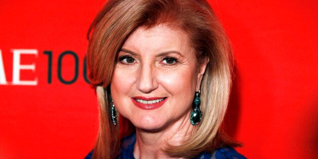 Arianna Huffington arrives at the Time 100 Gala in New York, April 24, 2012. The Time 100 is an annual list of the 100 most influential people in the last year complied by Time Magazine. REUTERS/Lucas Jackson (UNITED STATES - Tags: ENTERTAINMENT)