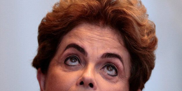 Suspended Brazilian President Dilma Rousseff attends a news conference with foreign media in Brasilia, Brazil, June 14, 2016. REUTERS/Ueslei Marcelino