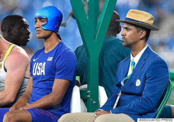 '매그니토'를 닮은 미국 육상 10종 경기 선수의 독특한 모자(사진)