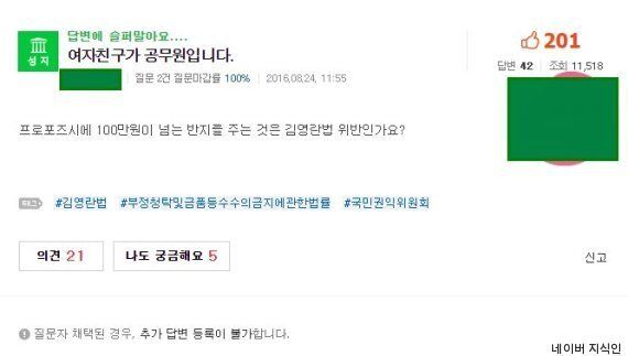 사람들이 가장 헷갈리는 김영란법 관련 질문과 그 해답