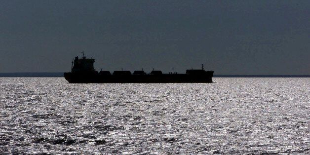 FILE -- In this July of 1999 file photo, a freighter is silhouetted in Lake Superior near Whitefish Point, Mich. A plan gaining support in Congress and backed by the cargo shipping industry would establish a nationwide policy for treating ballast water dumped from cargo ships into U.S. waterways.  Environmental groups say that would open the door to more invasive species like zebra and quagga mussels, which have wreaked havoc from the Great Lakes to the West Coast. (AP Photo/Carlos Osorio)