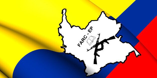 3D Flag of the FARC-EP. Close Up.