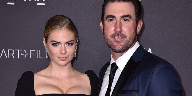 Kate Upton, left, and Justin Verlander arrive at the 2016 LACMA Art + Film Gala on Saturday, Oct. 29, 2016 in Los Angeles. (Photo by Jordan Strauss/Invision/AP)