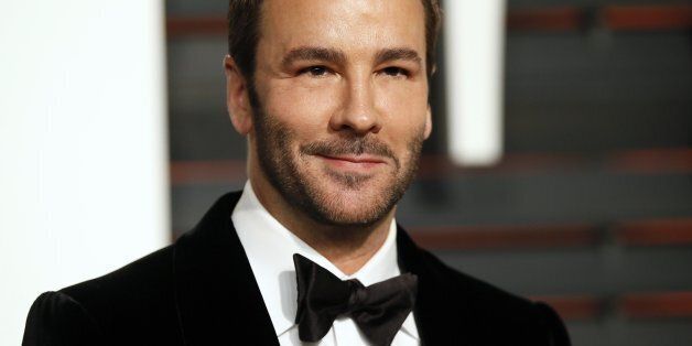 Designer Tom Ford arrives at the 2015 Vanity Fair Oscar Party in Beverly Hills, California February 22, 2015. REUTERS/Danny Moloshok (UNITED STATES - Tags:ENTERTAINMENT) (VANITYFAIR-ARRIVALS)
