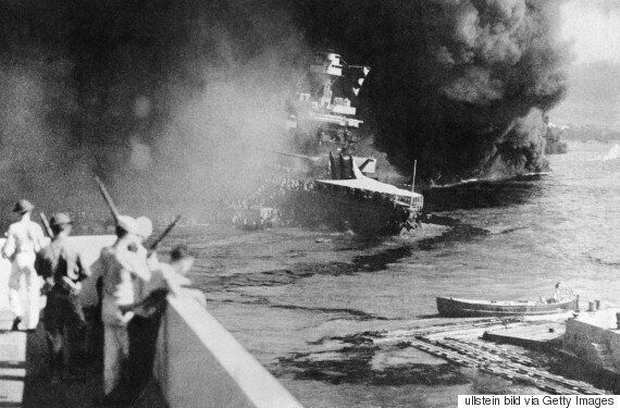 사진으로 보는 75년 전 , 일본군의 진주만 공습 상황(사진)