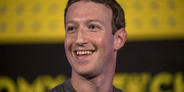 Mark Zuckerberg, chief executive officer and founder of Facebook Inc., reacts during a session at the Techonomy 2016 conference in Half Moon Bay, California, U.S., on Thursday, Nov. 10, 2016. The annual conference, which brings together leaders in the technology industry, focuses on the centrality of technology to business and social progress and the urgency of embracing the rapid pace of change brought by technology. Photographer: David Paul Morris/Bloomberg via Getty Images