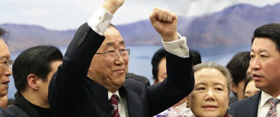 카이스트 학생들이 반기문을 열렬하게 맞이했다