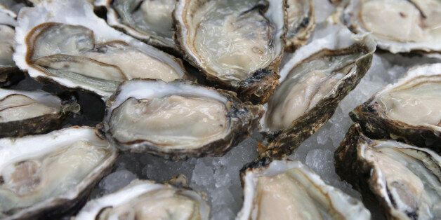 Plate of Iced Oysters