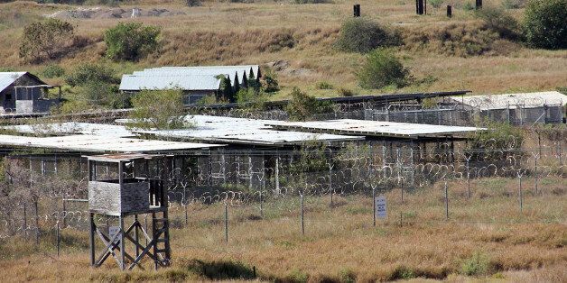 The long-abandoned military detention center Camp X-Ray is seen in this January 27, 2017 photo. After years of shrinking operations at the notorious military prison, commanders are now bracing for a potential U-turn under the new administration of US President Donald Trump. / AFP / Thomas WATKINS / Screened and Approved by the US military        (Photo credit should read THOMAS WATKINS/AFP/Getty Images)