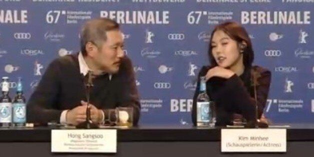 홍상수와 김민희가 불륜설 이후 처음으로 공개석상에 등장했다