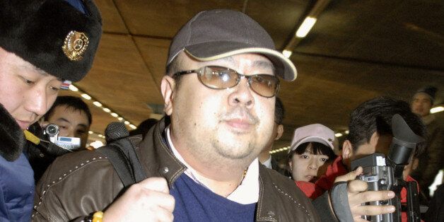 Kim Jong Nam arrives at Beijing airport in Beijing, China, in this photo taken by Kyodo February 11, 2007. Picture taken February 11, 2007. Mandatory credit Kyodo/via REUTERS ATTENTION EDITORS - THIS IMAGE WAS PROVIDED BY A THIRD PARTY. EDITORIAL USE ONLY. MANDATORY CREDIT. JAPAN OUT. NO COMMERCIAL OR EDITORIAL SALES IN JAPAN. THIS PICTURE WAS PROCESSED BY REUTERS TO ENHANCE QUALITY. AN UNPROCESSED VERSION HAS BEEN PROVIDED SEPARATELY.