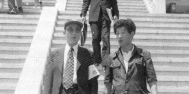 최태민과 조순제. 1975년 대한구국선교단 시절의 모습. 당시 최태민은 선고단의 총재로, 조순제는 홍보실장으로 활동했다.