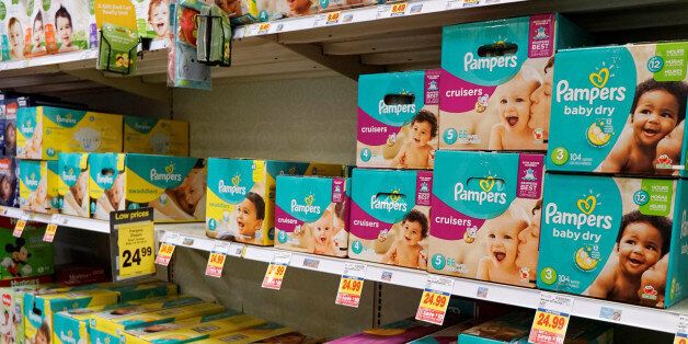 A display of Pampers diapers are seen on sale in Denver February 16, 2017.  REUTERS/Rick Wilking