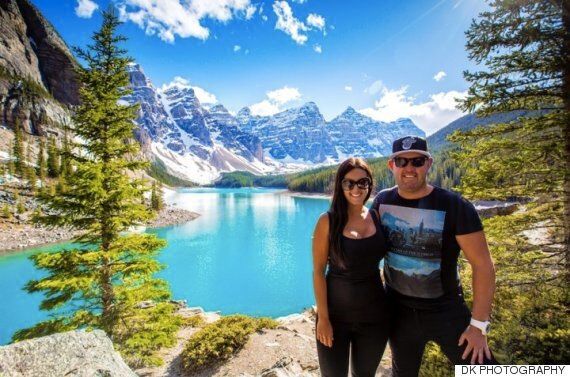 북극광 아래서의 황홀한 프러포즈 (사진)