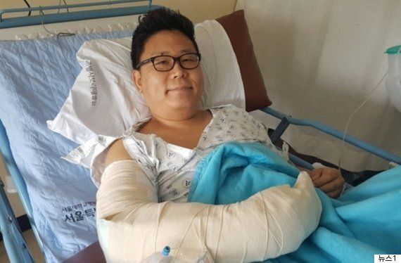 낙성대역에서 여성 폭행하는 노숙자에게 이 남자가 보인 반응