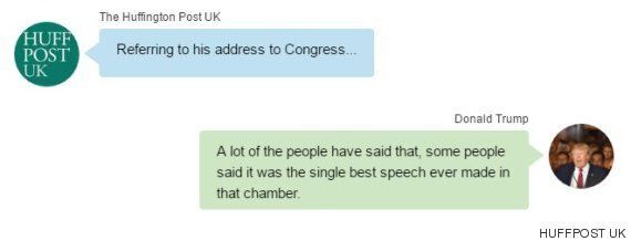 도널드 트럼프가 취임 100일 기념 인터뷰에서 헛소리를 늘어놓다