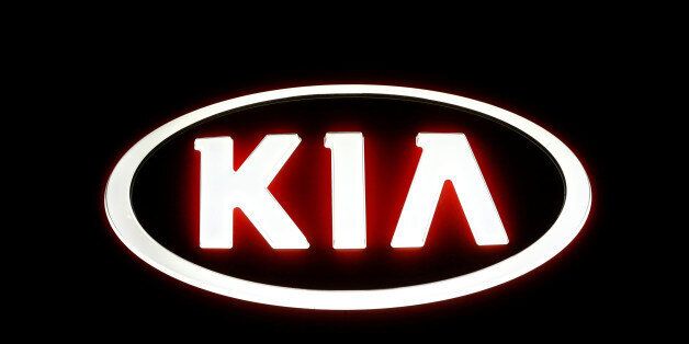 The logo of Kia Motors is seen outside a garage in Vienna, Austria, September 27, 2016.   REUTERS/Leonhard Foeger