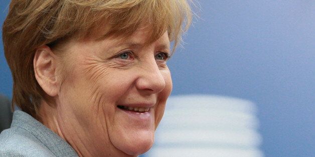 German Chancellor Angela Merkel arrives at the EU summit in Brussels, Belgium, April 29, 2017. REUTERS/Christian Hartmann
